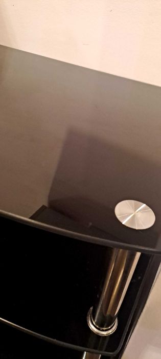 Masa de sticla neagra