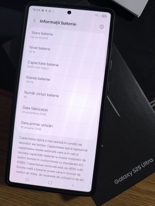 Samsung Galaxy S25 Ultra 512Gb Garantie 4 ani Titanium Black