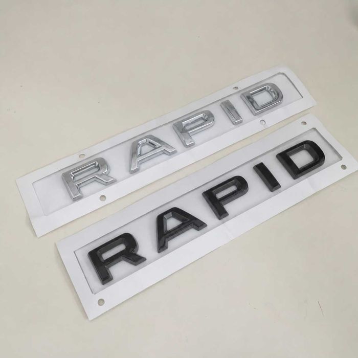 Set embleme haion SKODA OCTAVIA VRS / emblema stema sigla sticker inscriptii Ornamente spate auto skoda