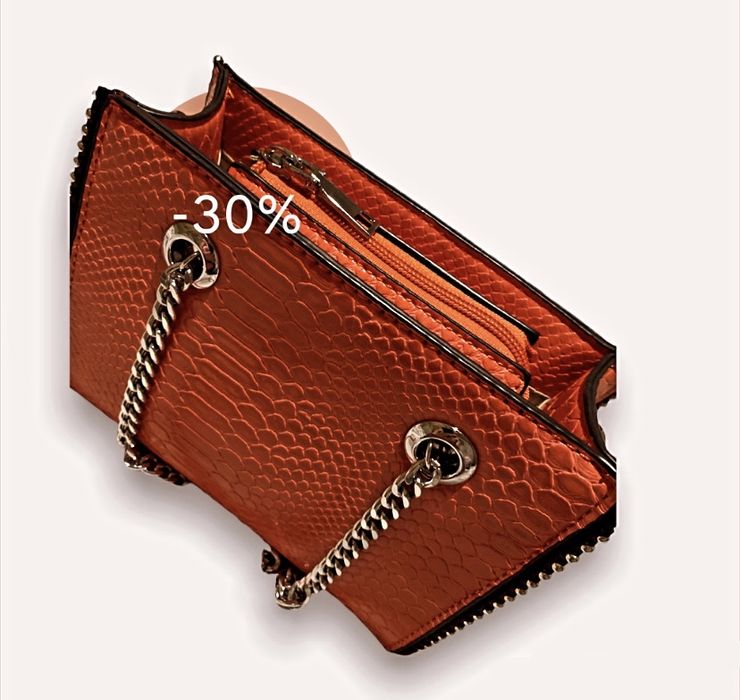 Мини чантичка с къса и дълга дръжка