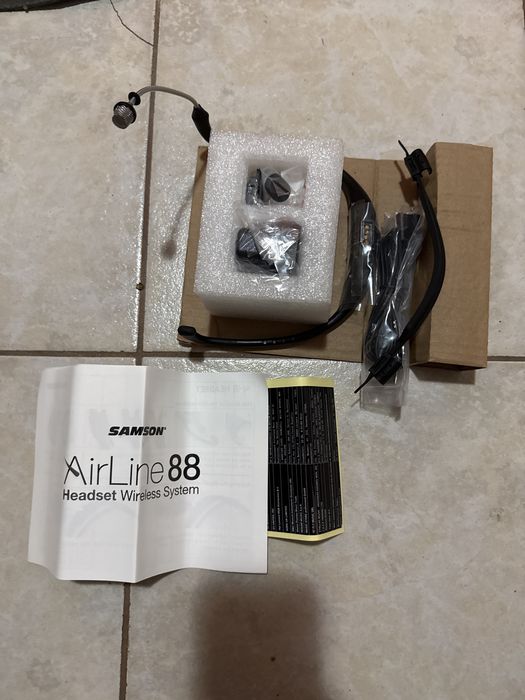 Samson AirLine 88 AH8 Headset Wireless UHF Microfon Fitness Aerobic Instructor Open Box Nefolosit