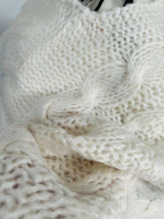 Poncho alb de dama