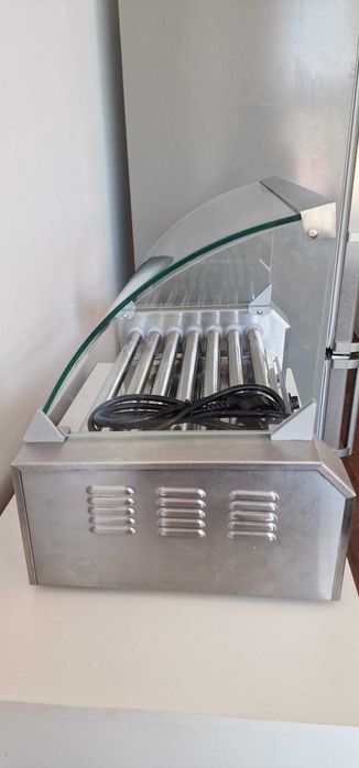 Aparat profesional hot-dog cu geam protectie-transport gratuit