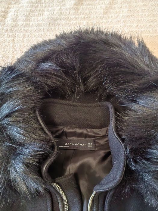 Дамско палто-ZARA-M-размер. 75%вълна