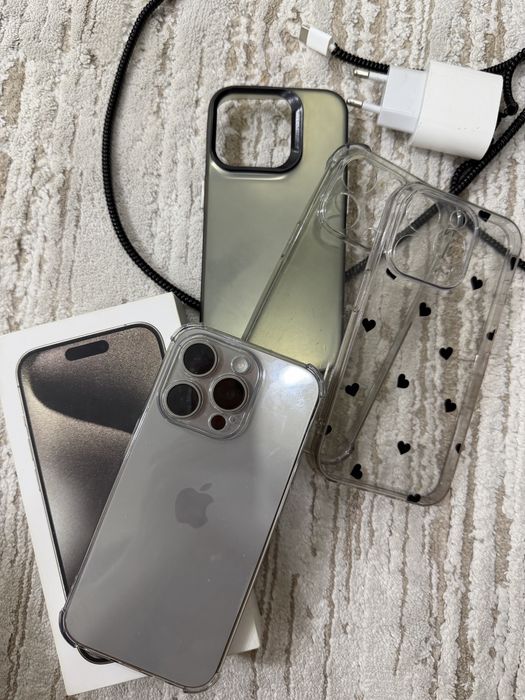 iPhone 15 Pro 128 GB, серый цвет