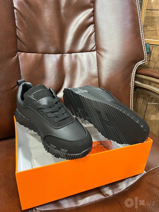 Кросовки Hermes кожанные