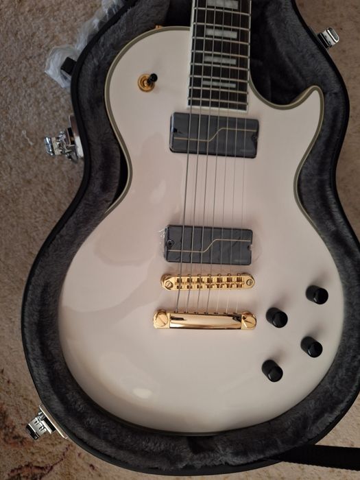 Epiphone Matt Heafey Les Paul Custom 7 string bone white