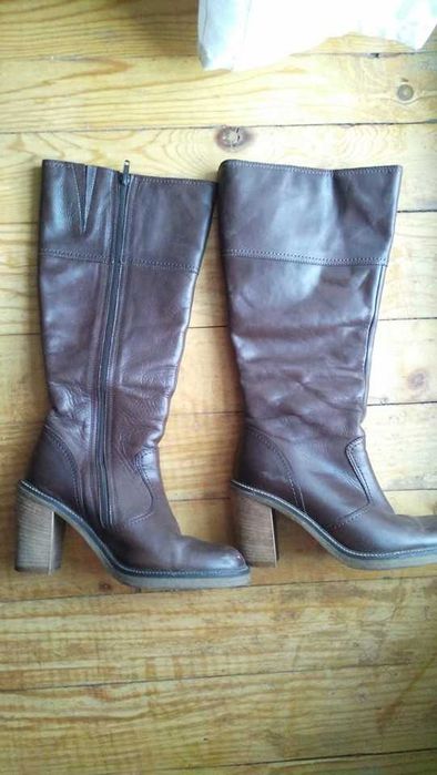 Дамски ботуши от естествена кожа