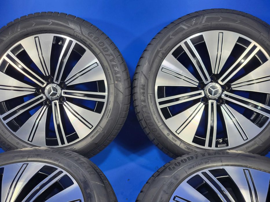 Vand jante R19 OE Mercedes EQS + anverope 235 55 19 Dunlop foarte bune