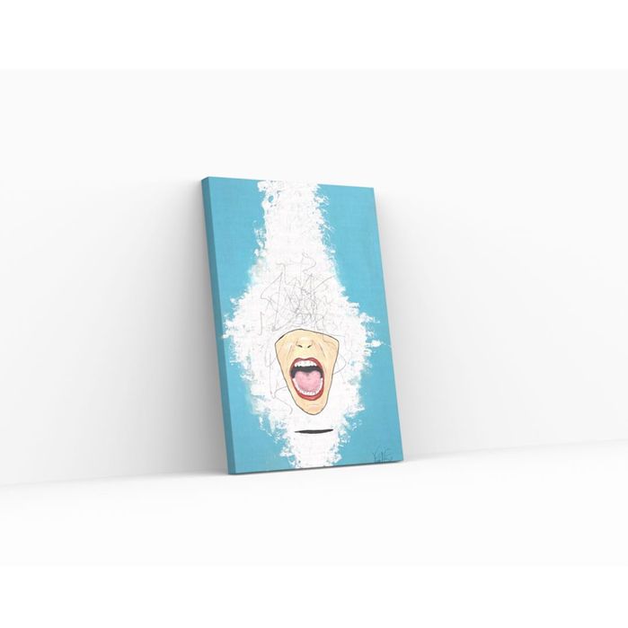 Set tablouri in contrast  - 2xAcrylic 50x70 pe panza The Feminine Urge