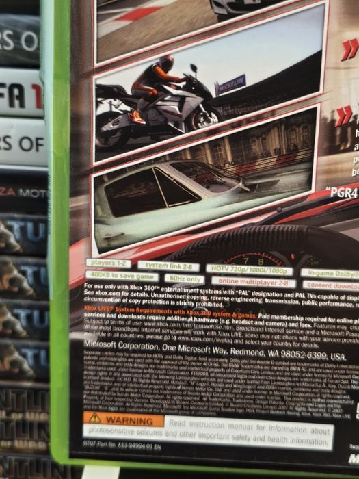 Joc/jocuri PGR 4 auto/moto Xbox360 original