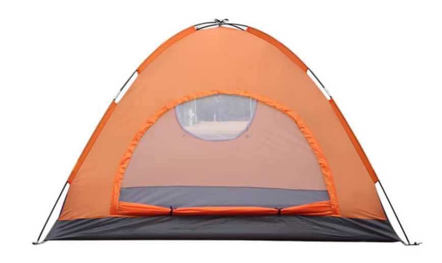 Cort dublu strat,3-4 pers, Orange-Blue, 200x200x135cm