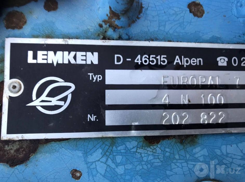 Lemken europal 7 Sotiladi