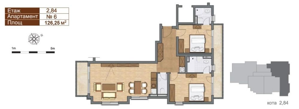 Продава се Тристаен апартамент в Царево - 126 кв.м за 768 €/кв.м - Снимка #7