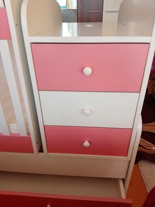 Детско легло-люлка Lorelli Crysta 3 в 1 с матрак