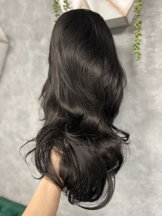 Extensii Semi-peruca saten inchis Nepurtate