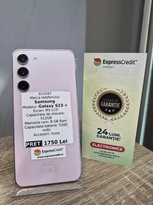 (AG42) Samsung Galaxy S23+ b13167 - Garantie 2 ani!