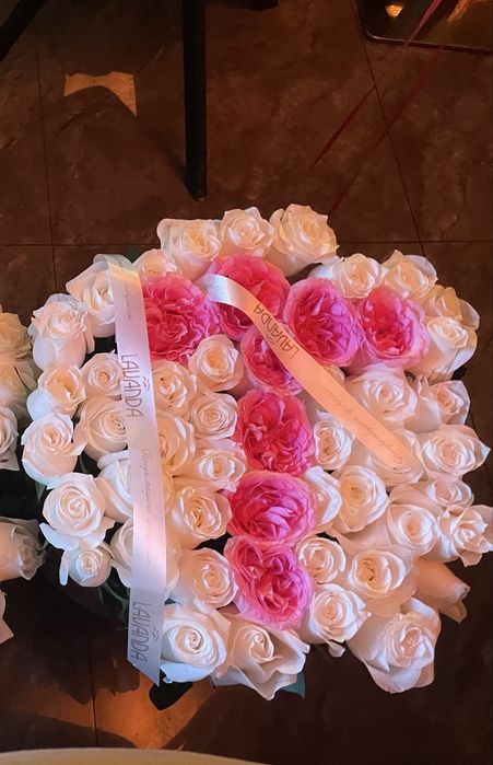 Именной букет в корзине