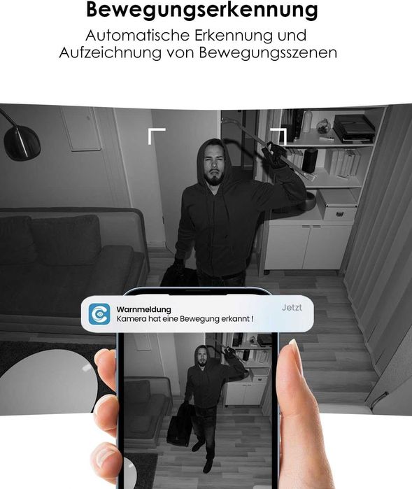 Camera WiFi de supraveghere interioară cu 2 camere 2K + 2K