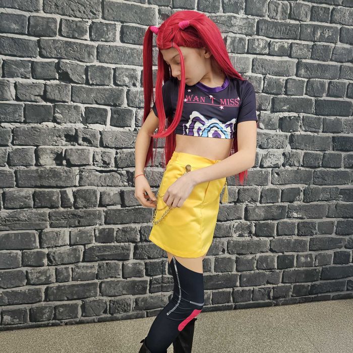 Mira Kpop Demon Hunters Costum Anime Premium pentru Copii Cosplay Handmade pentru Petreceri Comic Con și Evenimente