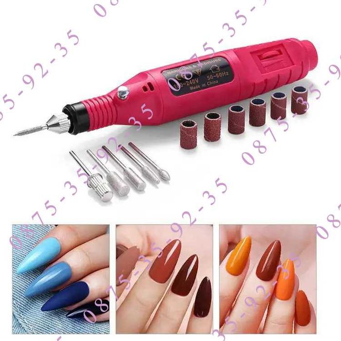 НОВО! Електрическа пила-писалка за нокти, маникюр, педикюр. USB Дремел