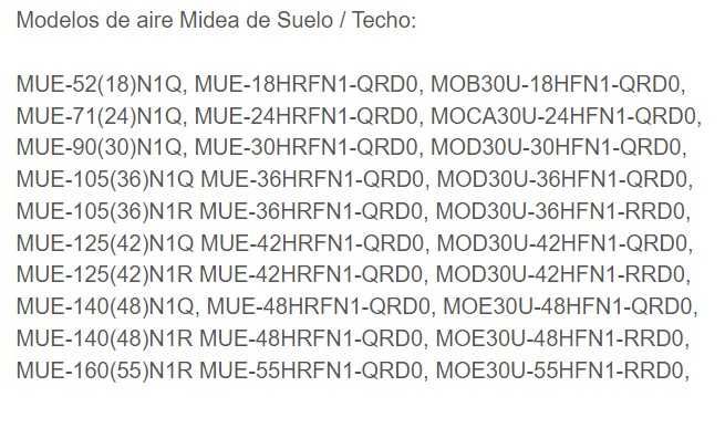 Midea дистанционно за климатик