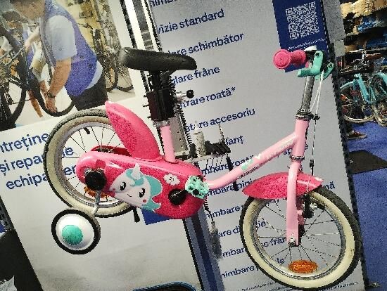 Btwin 14" Unicorn500 roz - produs resigilat - (SecondHand) Decathlon