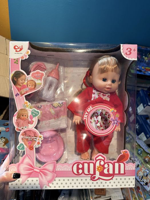 Set bebelus fetita cu olita, functie pipi, baut apa, NOU