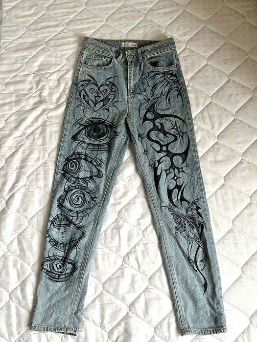 кастомные джинсы