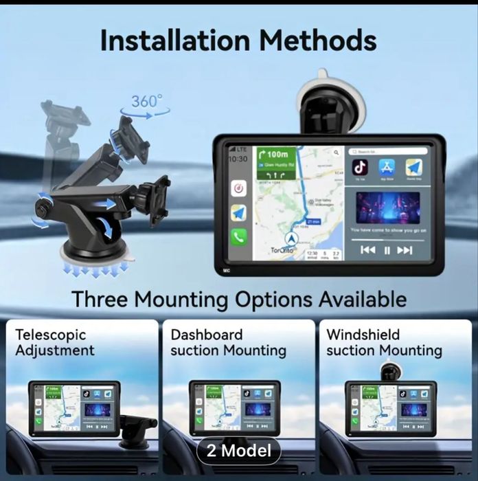 Универсална мултимедия за кола с камера