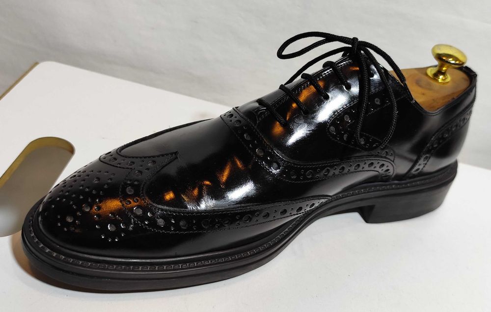 Pantofi oxford brogue41.5 42 lucrati manual Lavoratione Artigianale