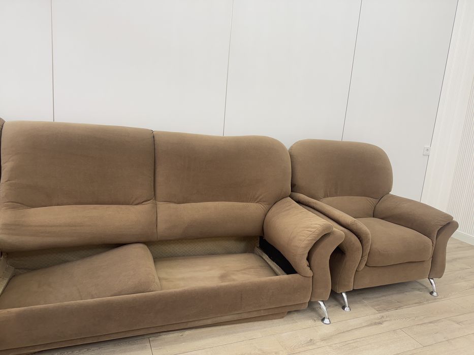 Диван с креслом буу