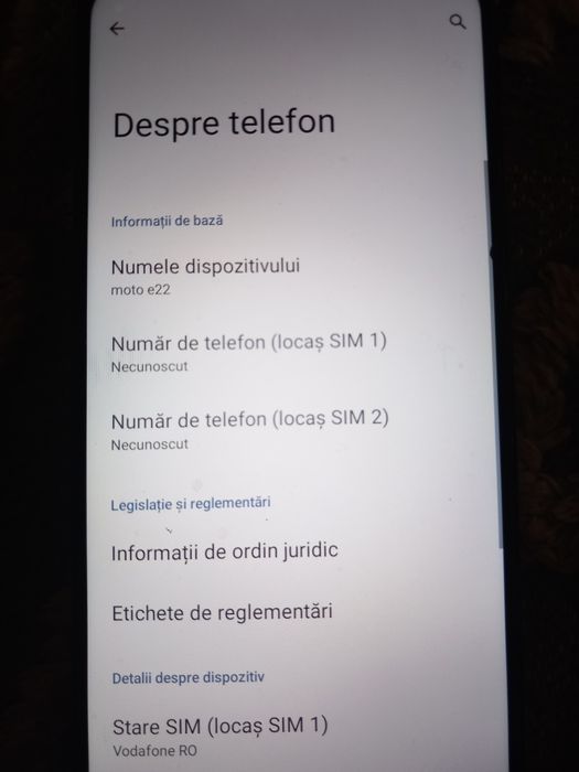 Vând urgent telefon Motorola e22