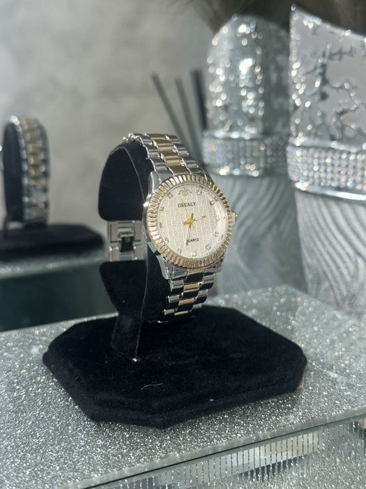 Ceas dama cadran alb