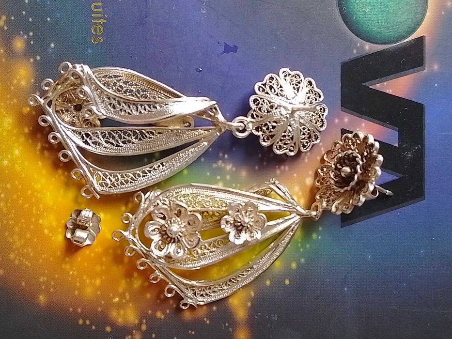 Сребърни обици различни модели