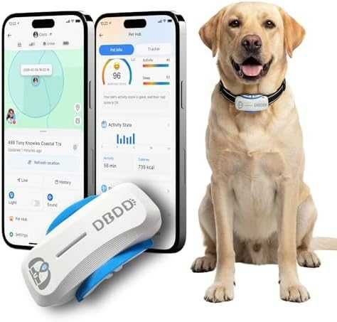 Нов тракер GPS устройство за кучета с проследяване в реално време AI за телефон iOS Android