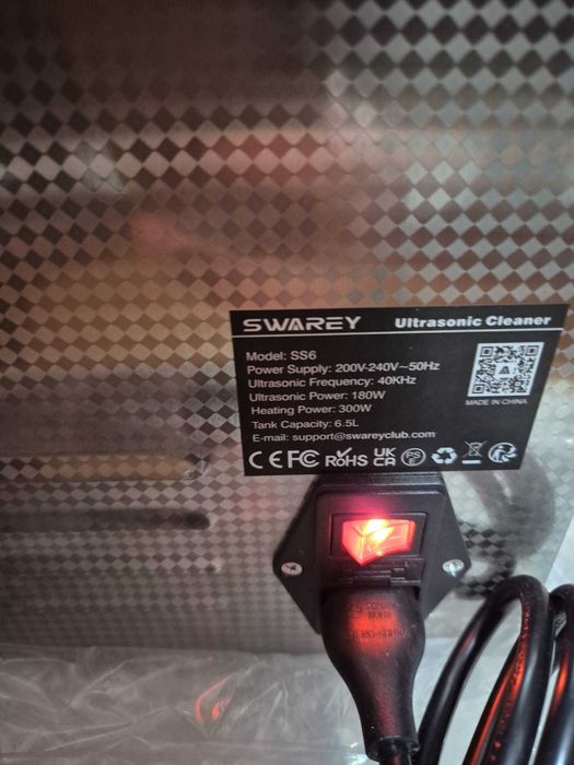 Curatitor Ultrasonic Swarey 6.5L - Incalzire & Robinet - Inox