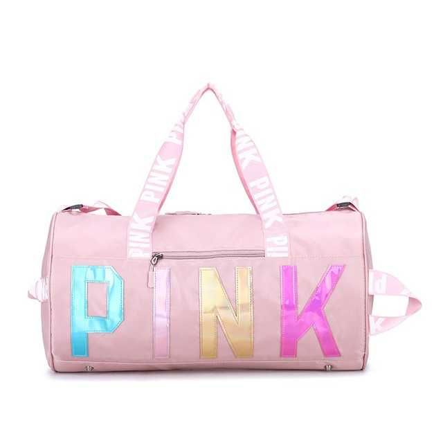 Спортен сак Pink, gym bag, travel bag, чанта за фитнес
