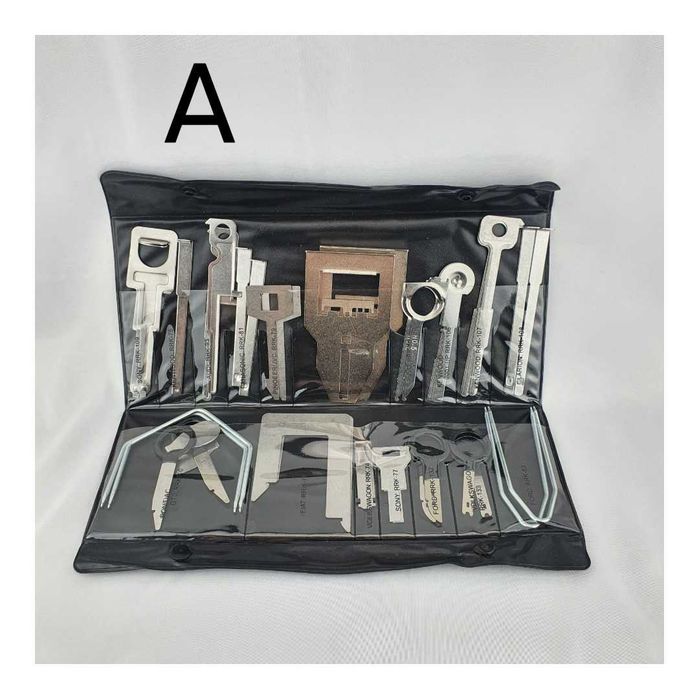Trusă Scos Radio Auto – Set Profesional Demontare Navigație – 38/20 Piese – Chei Extractoare – Audi BMW VW Ford Mercedes – UNIVERSALĂ