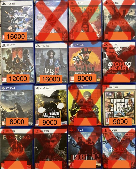 Игры для PS4 PS5 по доступной цене