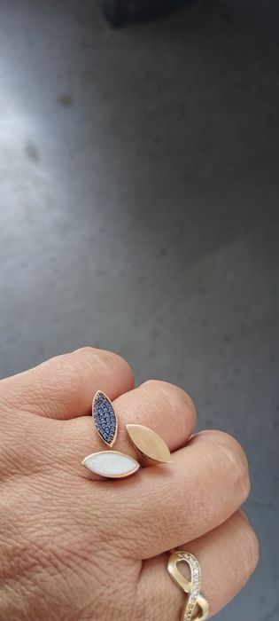 Златен пръстен  уникален италианска изработка