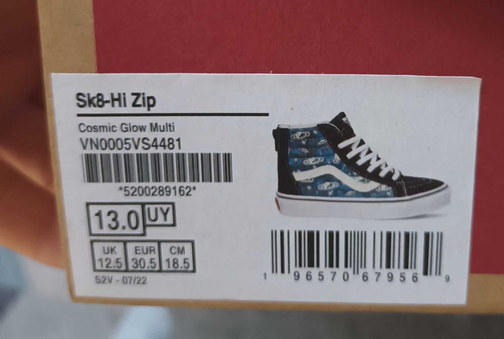 Vans чисто нови 30.5-номер