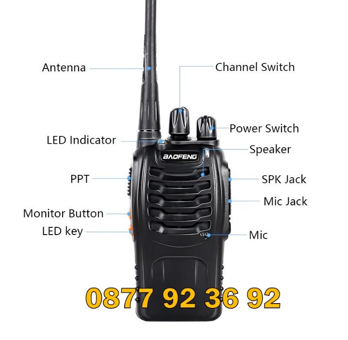 ПРОМОЦИЯ ПЪЛЕН К-Т 2 БРОЯ радиостанции радиостанция BF-888S