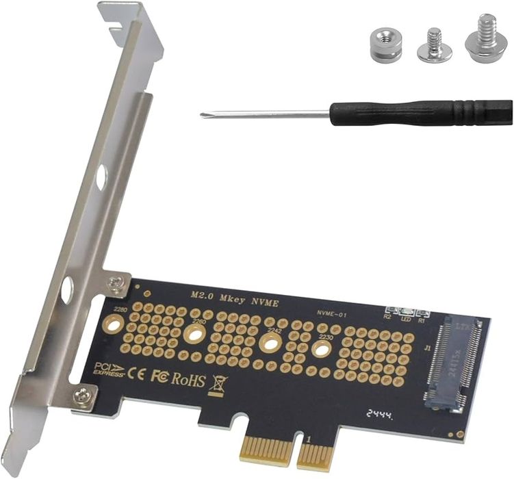 Это адаптер (переходник) M.2 NVMe на PCIe, предназначенный для установ