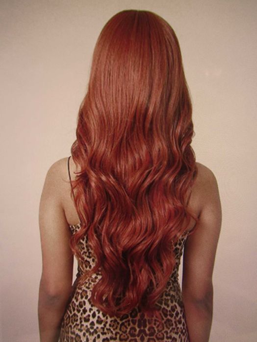 Нова Стилна Перука В Меден Цвят