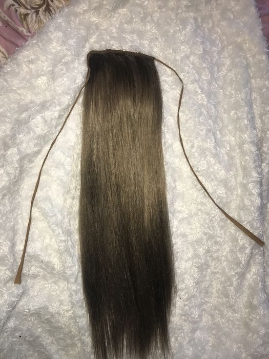 Волосы хвостик 3 оттенка