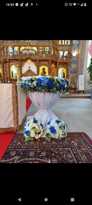 Aranjamente/decor nuntă sau botez pt biserică/acasă/restaurant