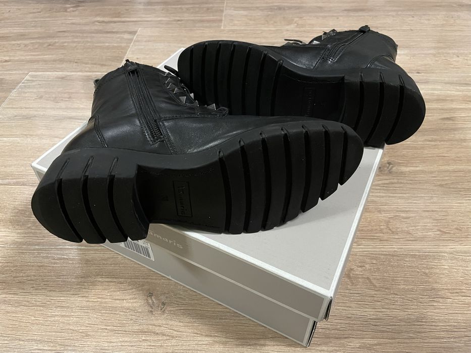 Дамски зимни боти от естествена кожа Tamaris Тамарис