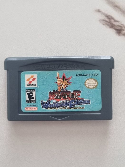 Nintendo Game Boy Advanced GBA + joc Yu-Gi-Oh! Original, functional+carcasa joc
