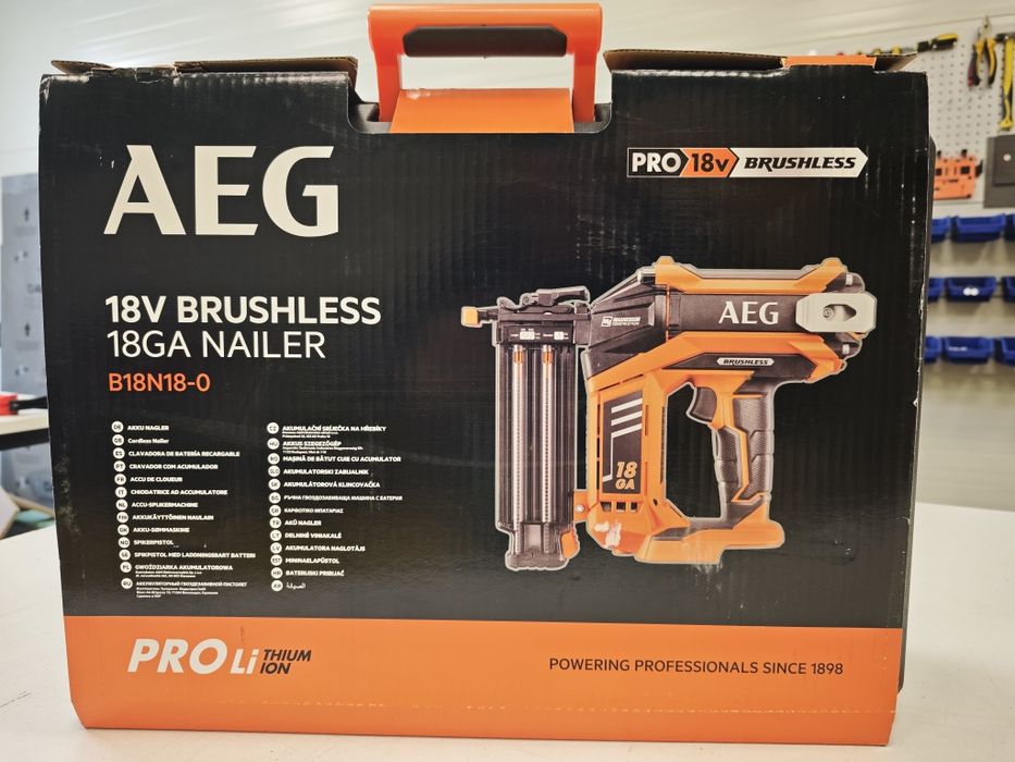 Такер за пирони AEG B18N18 solo 18GA Nailer